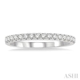 1/3 ctw Round Cut Diamond Wedding Band in 14K White Gold
